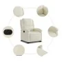 Sillón eléctrico reclinable elevable de terciopelo crema von , Sessel - Ref: Foro24-3204331, Preis: 354,38 €, Rabatt: %