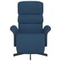 Sillón reclinable con reposapiés tela azul von , Sessel - Ref: Foro24-356608, Preis: 235,87 €, Rabatt: %