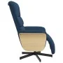 Sillón reclinable con reposapiés tela azul von , Sessel - Ref: Foro24-356608, Preis: 235,87 €, Rabatt: %