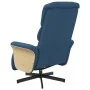 Sillón reclinable con reposapiés tela azul von , Sessel - Ref: Foro24-356608, Preis: 235,87 €, Rabatt: %