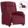 Sillón reclinable eléctrico tela rojo tinto by , Armchairs - Ref: Foro24-3205181, Price: 276,58 €, Discount: %