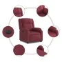 Sillón reclinable eléctrico tela rojo tinto by , Armchairs - Ref: Foro24-3205181, Price: 276,58 €, Discount: %