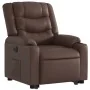 Sillón reclinable elevable eléctrico de cuero sintético marrón de , Sillones - Ref: Foro24-3206561, Precio: 389,78 €, Descuen...