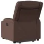 Sillón reclinable elevable eléctrico de cuero sintético marrón de , Sillones - Ref: Foro24-3206561, Precio: 389,78 €, Descuen...