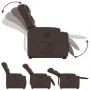 Sillón reclinable elevable eléctrico de cuero sintético marrón de , Sillones - Ref: Foro24-3206561, Precio: 389,78 €, Descuen...