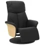 Sillón reclinable con reposapiés cuero sintético negro by , Armchairs - Ref: Foro24-356629, Price: 249,93 €, Discount: %