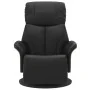 Sillón reclinable con reposapiés cuero sintético negro by , Armchairs - Ref: Foro24-356629, Price: 249,93 €, Discount: %