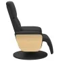 Sillón reclinable con reposapiés cuero sintético negro by , Armchairs - Ref: Foro24-356629, Price: 249,93 €, Discount: %