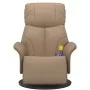 Sillón reclinable masaje reposapiés cuero sintético capuchino von , Sessel - Ref: Foro24-356636, Preis: 264,63 €, Rabatt: %