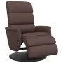Sillón reclinable con reposapiés cuero sintético marrón de , Sillones - Ref: Foro24-356719, Precio: 239,14 €, Descuento: %