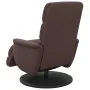 Sillón reclinable con reposapiés cuero sintético marrón de , Sillones - Ref: Foro24-356719, Precio: 239,14 €, Descuento: %