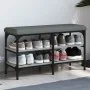 Banco zapatero madera de ingeniería gris Sonoma 82x32x47 cm von , Bänke für Hallen und Lager - Ref: Foro24-835160, Preis: 60,...
