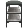 Banco zapatero madera de ingeniería gris Sonoma 82x32x47 cm von , Bänke für Hallen und Lager - Ref: Foro24-835160, Preis: 60,...