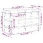Banco zapatero madera de ingeniería gris Sonoma 82x32x47 cm von , Bänke für Hallen und Lager - Ref: Foro24-835160, Preis: 60,...