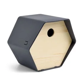 Capi Casita pájaros Hive 1 agujero redondo gris antracita 19x23x20 cm by , Birdhouses - Ref: Foro24-447492, Price: 25,72 €, D...