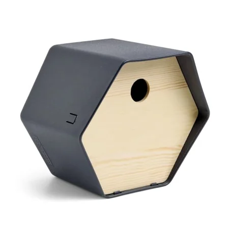 Capi Casita pájaros Hive 1 agujero redondo gris antracita 19x23x20 cm de , Pajareras - Ref: Foro24-447492, Precio: 25,72 €, D...