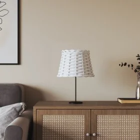 Pantalla para lámpara mimbre blanco Ø20x15 cm by , Lampshades - Ref: Foro24-364381, Price: 16,12 €, Discount: %