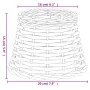 Pantalla para lámpara mimbre blanco Ø20x15 cm von , Lampenschirme - Ref: Foro24-364381, Preis: 16,12 €, Rabatt: %