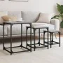 Mesas de centro apilables 3 pzas madera ingeniería gris Sonoma by , Coffee table - Ref: Foro24-838926, Price: 54,35 €, Discou...