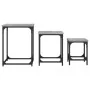 Mesas de centro apilables 3 pzas madera ingeniería gris Sonoma by , Coffee table - Ref: Foro24-838926, Price: 54,35 €, Discou...