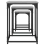 Mesas de centro apilables 3 pzas madera ingeniería gris Sonoma by , Coffee table - Ref: Foro24-838926, Price: 54,35 €, Discou...