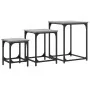 Mesas de centro apilables 3 pzas madera ingeniería gris Sonoma by , Coffee table - Ref: Foro24-838926, Price: 54,35 €, Discou...
