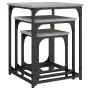 Mesas de centro apilables 3 pzas madera ingeniería gris Sonoma by , Coffee table - Ref: Foro24-838926, Price: 54,35 €, Discou...