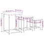 Mesas de centro apilables 3 pzas madera ingeniería gris Sonoma by , Coffee table - Ref: Foro24-838926, Price: 54,35 €, Discou...