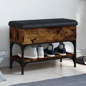 Banco zapatero madera de ingeniería roble ahumado 62x32x45 cm von , Bänke für Hallen und Lager - Ref: Foro24-835169, Preis: 5...