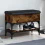 Banco zapatero madera de ingeniería roble ahumado 62x32x45 cm von , Bänke für Hallen und Lager - Ref: Foro24-835169, Preis: 5...