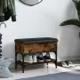 Banco zapatero madera de ingeniería roble ahumado 62x32x45 cm von , Bänke für Hallen und Lager - Ref: Foro24-835169, Preis: 5...
