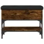 Banco zapatero madera de ingeniería roble ahumado 62x32x45 cm von , Bänke für Hallen und Lager - Ref: Foro24-835169, Preis: 5...