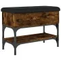Banco zapatero madera de ingeniería roble ahumado 62x32x45 cm von , Bänke für Hallen und Lager - Ref: Foro24-835169, Preis: 5...