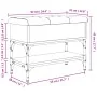 Banco zapatero madera de ingeniería roble ahumado 62x32x45 cm von , Bänke für Hallen und Lager - Ref: Foro24-835169, Preis: 5...