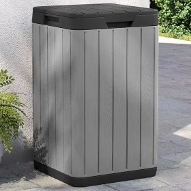 Cubo de basura de exterior PP gris 38x38x65 cm von , Mülltonnen und Mülltonnen - Ref: Foro24-364225, Preis: 119,68 €, Rabatt: %