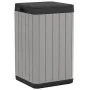 Cubo de basura de exterior PP gris 38x38x65 cm by , Garbage cans and trash cans - Ref: Foro24-364225, Price: 119,68 €, Discou...