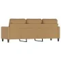 Sofá de 3 plazas terciopelo marrón 180 cm by , Sofas - Ref: Foro24-359216, Price: 311,58 €, Discount: %