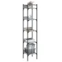Librería de 5 estantes madera gris Sonoma 35x30x174 cm by , Bookcases and shelves - Ref: Foro24-838856, Price: 51,55 €, Disco...