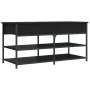 Banco zapatero madera de ingeniería negro 100x42,5x50 cm von , Bänke für Hallen und Lager - Ref: Foro24-839033, Preis: 90,67 ...