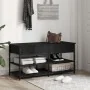 Banco zapatero madera de ingeniería negro 100x42,5x50 cm von , Bänke für Hallen und Lager - Ref: Foro24-839033, Preis: 90,67 ...