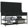 Banco zapatero madera de ingeniería negro 100x42,5x50 cm von , Bänke für Hallen und Lager - Ref: Foro24-839033, Preis: 90,67 ...