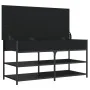 Banco zapatero madera de ingeniería negro 100x42,5x50 cm von , Bänke für Hallen und Lager - Ref: Foro24-839033, Preis: 90,67 ...