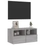 Mueble de pared TV madera de ingeniería Sonoma gris 60x30x30 cm von , TV-Möbel - Ref: Foro24-836864, Preis: 43,81 €, Rabatt: %