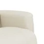 Sillón reclinable masaje con reposapiés cuero sintético crema by , Armchairs - Ref: Foro24-356513, Price: 232,77 €, Discount: %