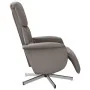 Sillón reclinable de masaje con reposapiés tela gris taupe by , Armchairs - Ref: Foro24-356674, Price: 200,85 €, Discount: %
