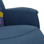 Sillón reclinable de masaje con reposapiés tela azul by , Armchairs - Ref: Foro24-356676, Price: 200,62 €, Discount: %