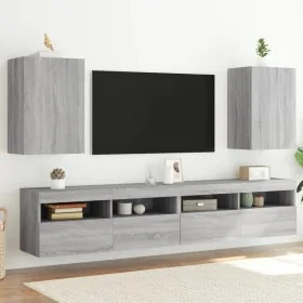 Muebles de TV de pared 2 uds madera gris Sonoma 40,5x30x60 cm de , Muebles TV - Ref: Foro24-836921, Precio: 74,39 €, Descuent...
