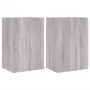 Muebles de TV de pared 2 uds madera gris Sonoma 40,5x30x60 cm by , TV Furniture - Ref: Foro24-836921, Price: 75,58 €, Discoun...