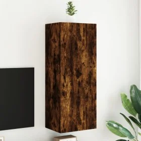 Mueble de TV de pared madera roble ahumado 40,5x30x102 cm de , Muebles TV - Ref: Foro24-836935, Precio: 61,86 €, Descuento: %