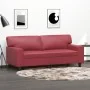 Sofá de 2 plazas de cuero sintético rojo vino 140 cm by , Sofas - Ref: Foro24-359420, Price: 280,32 €, Discount: %